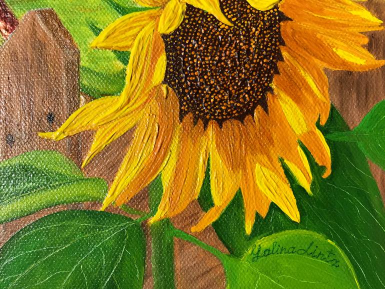 Original Impressionism Rural Life Painting by Galina Lintz