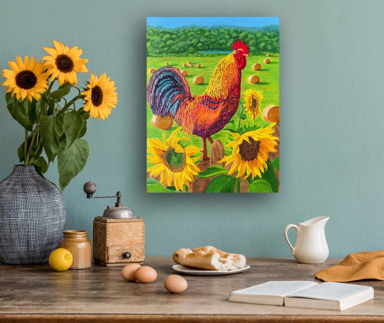 Original Impressionism Rural Life Painting by Galina Lintz