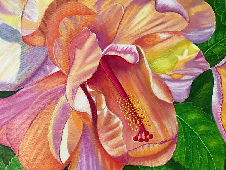 Original Impressionism Floral Painting by Galina Lintz