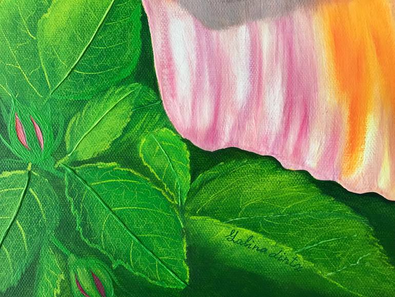 Original Impressionism Floral Painting by Galina Lintz