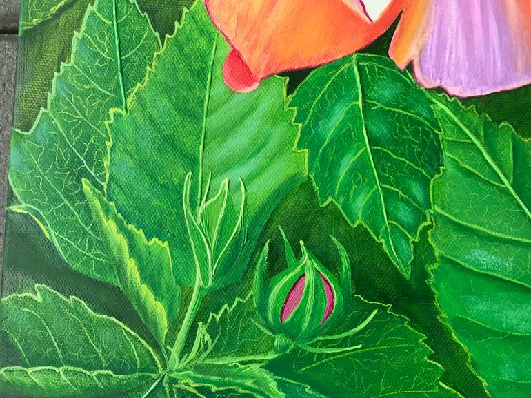 Original Impressionism Floral Painting by Galina Lintz