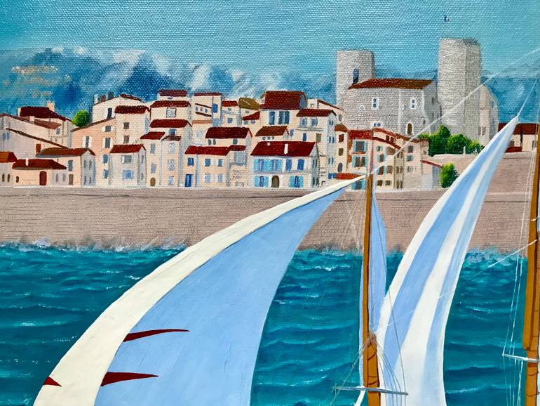 Original Realism Boat Painting by Galina Lintz