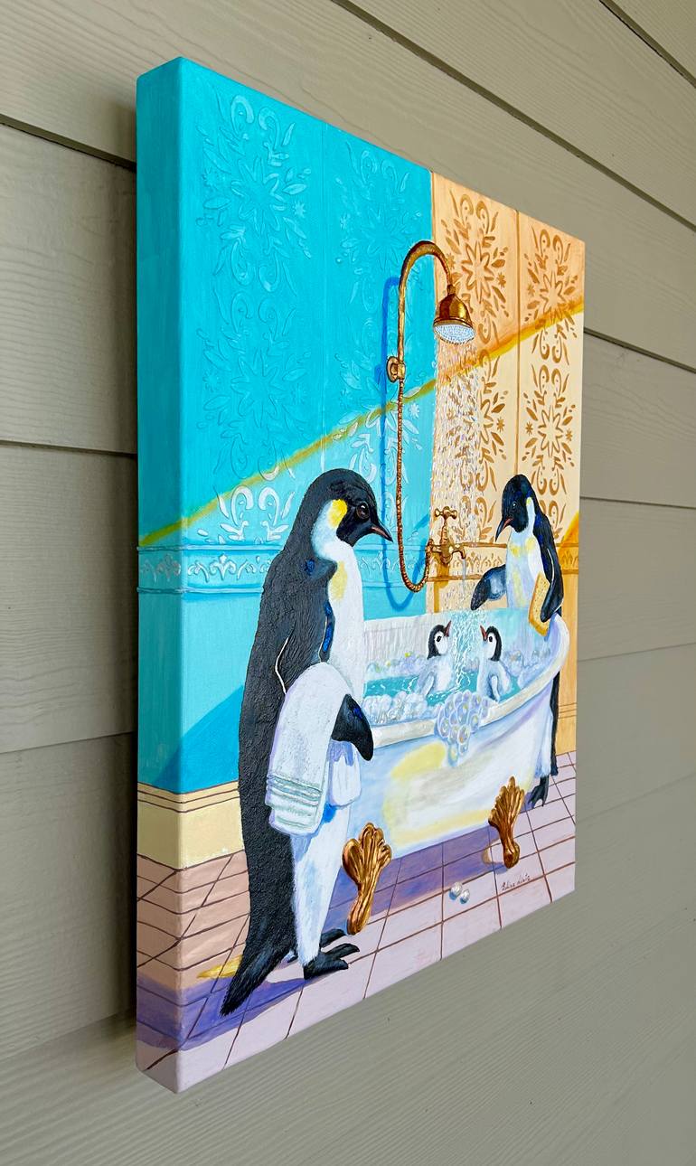 Original Figurative Animal Painting by Galina Lintz