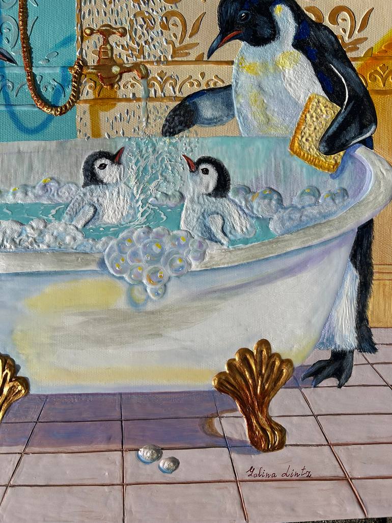 Original Figurative Animal Painting by Galina Lintz