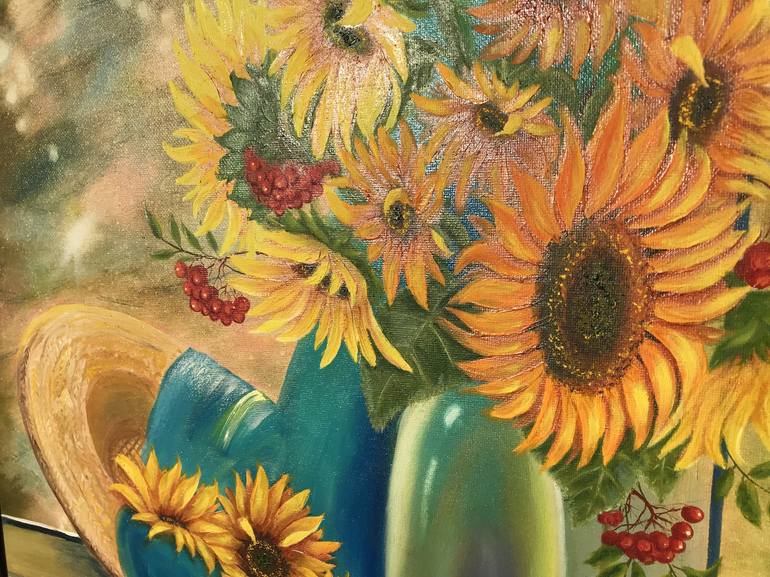 Original Fine Art Floral Painting by Galina Lintz