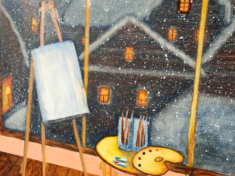 Original Figurative Home Painting by Galina Lintz