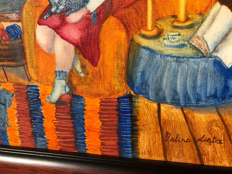 Original Figurative Home Painting by Galina Lintz