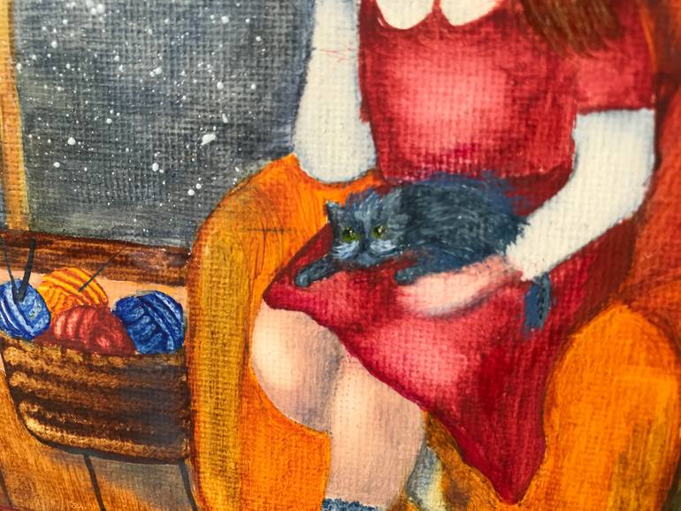 Original Figurative Home Painting by Galina Lintz