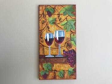 Original Art Deco Food & Drink Paintings by Galina Lintz