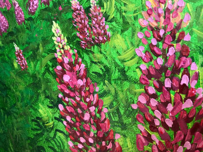 Original Impressionism Floral Painting by Galina Lintz