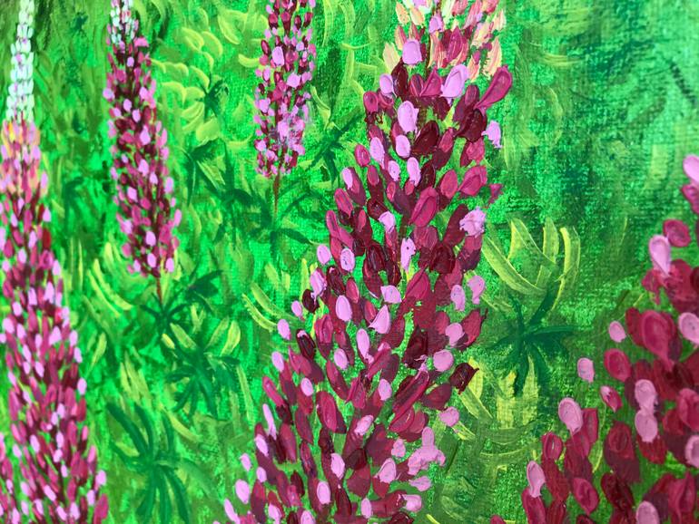 Original Impressionism Floral Painting by Galina Lintz