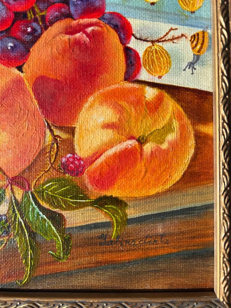 Original Photorealism Still Life Painting by Galina Lintz