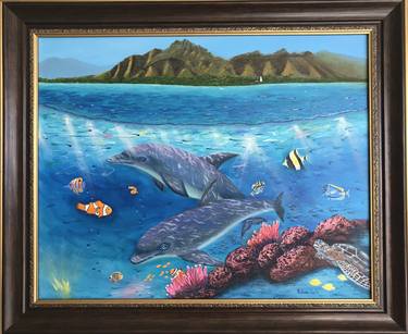 Original Figurative Seascape Paintings by Galina Lintz