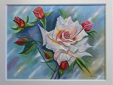 Original Fine Art Floral Paintings by Galina Lintz