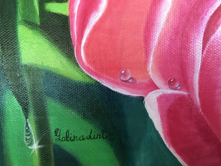 Original Floral Painting by Galina Lintz