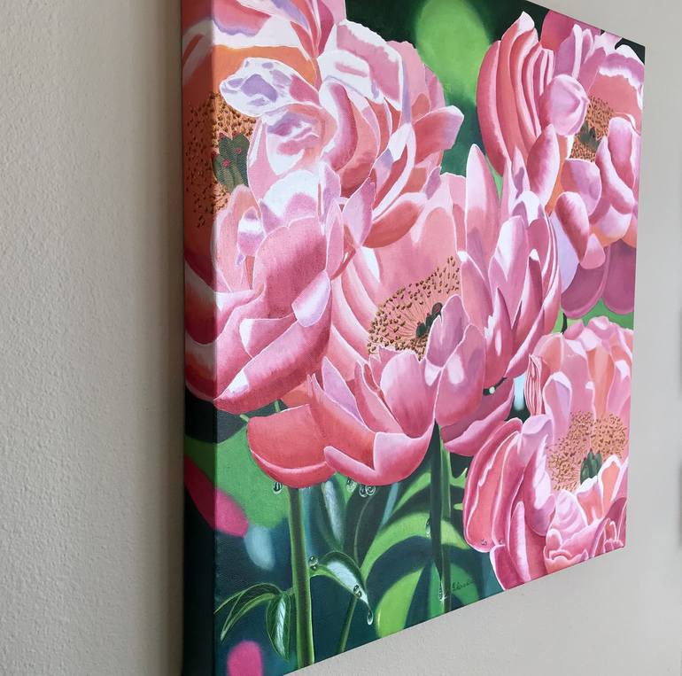 Original Floral Painting by Galina Lintz