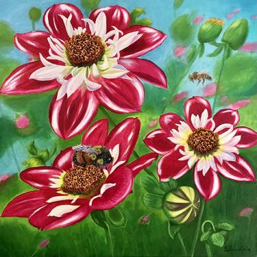 Print of Fine Art Garden Paintings by Galina Lintz