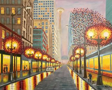 Original Fine Art Cities Paintings by Galina Lintz