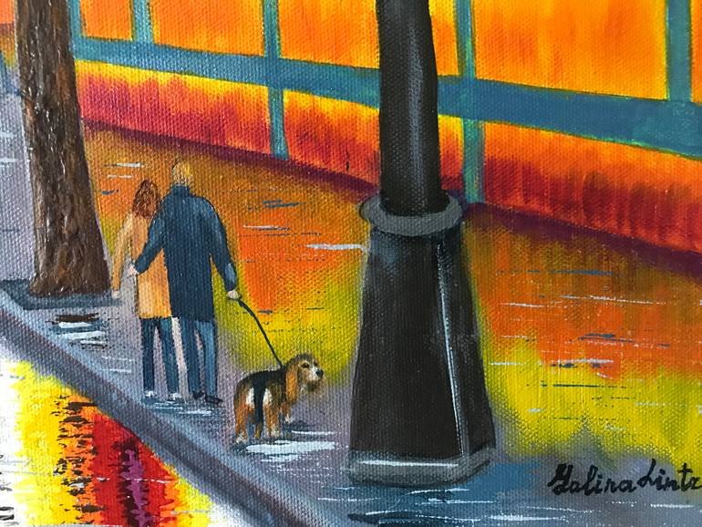 Original Modernism Cities Painting by Galina Lintz
