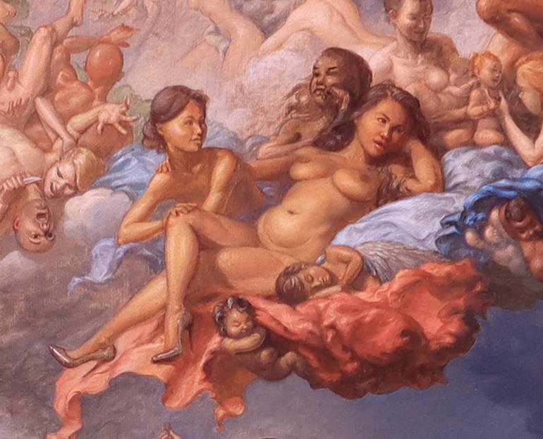 Original Figurative Women Painting by Michael Tole