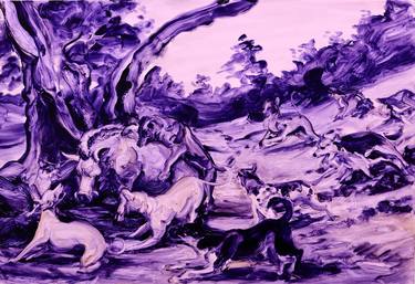 Saatchi Art Artist Michael Tole; Paintings, “Boar Hunt” #art