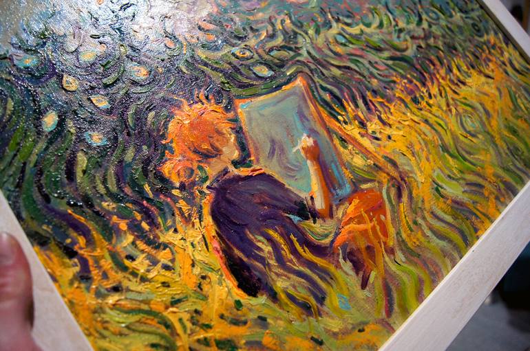 Original Expressionism Landscape Painting by Nina Ezhik