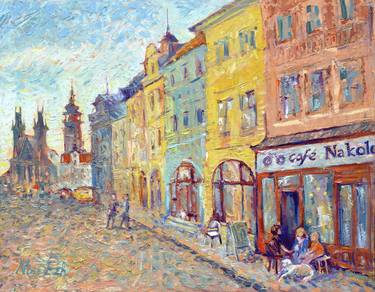 Print of Expressionism Cities Paintings by Nina Ezhik