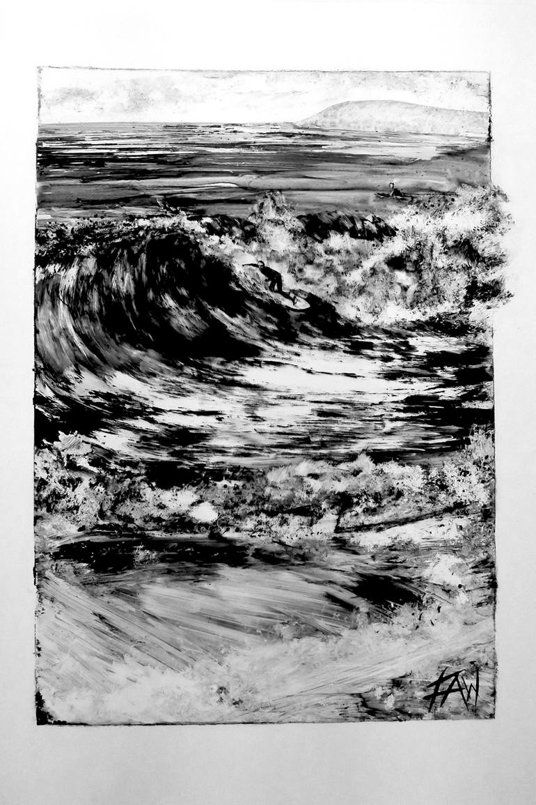 Original Abstract Seascape Painting by Fredrick Alexander Wales
