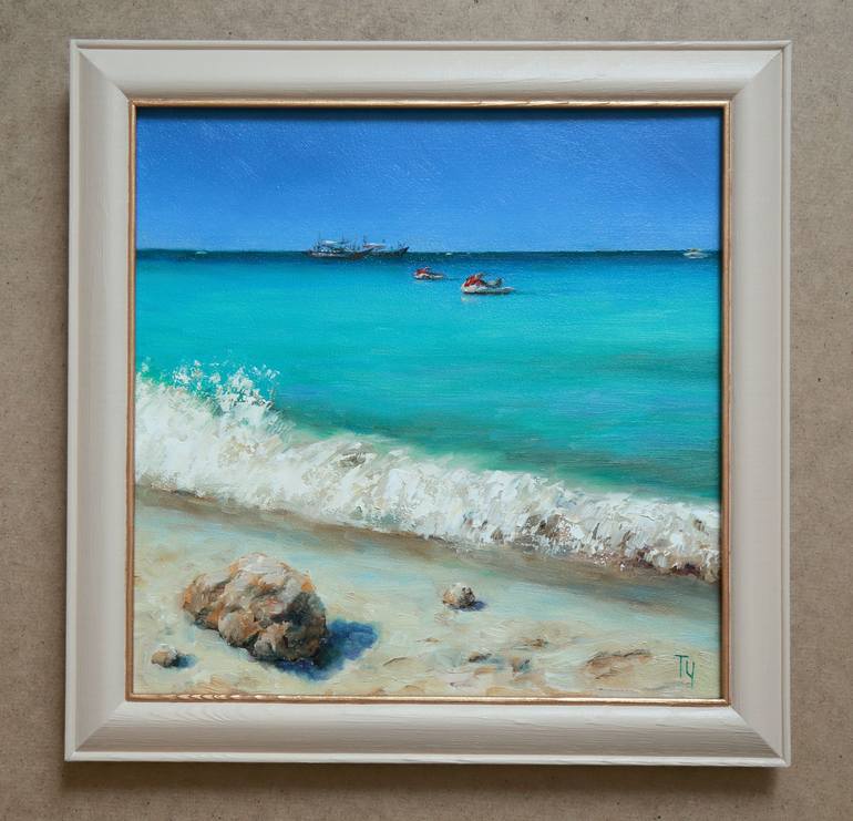 Original Fine Art Seascape Painting by Tatiana Chepkasova