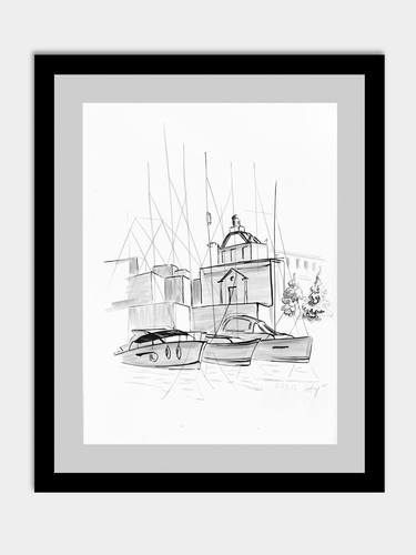 Print of Conceptual Boat Drawings by Olha Andreichyn