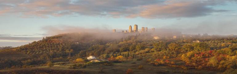San Gimignano in fall, 2017. «Tuscany. Misty Land» collection - Print