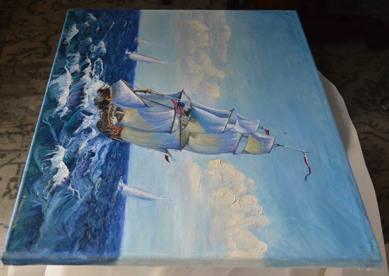 Original Impressionism Seascape Painting by Nataliya Shlomenko