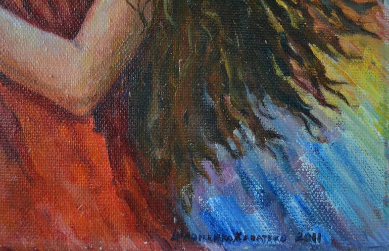 Original Impressionism People Painting by Nataliya Shlomenko