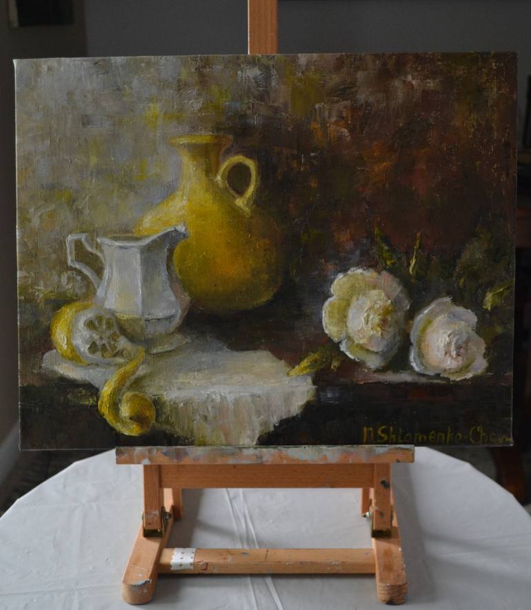 Original Still Life Painting by Nataliya Shlomenko