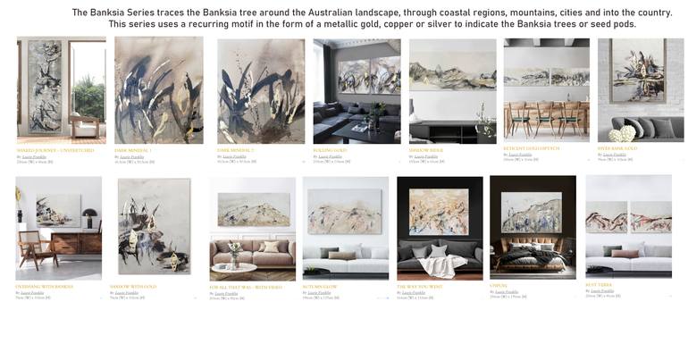 Original Abstract Landscape Painting by Laurie Franklin