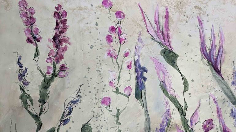 Original Floral Painting by Laurie Franklin