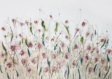 Print of Floral Paintings by Laurie Franklin