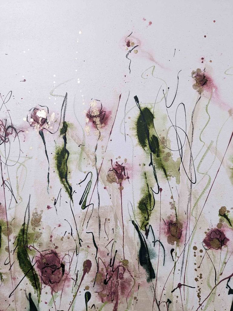 Original Impressionism Floral Painting by Laurie Franklin