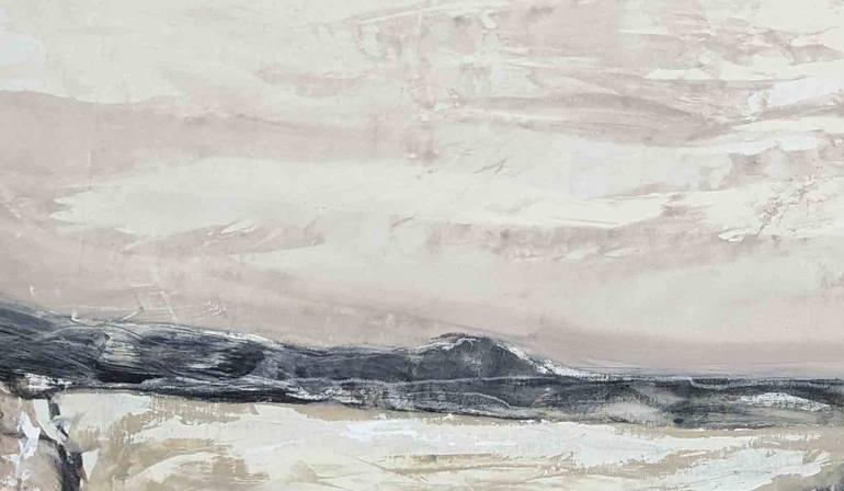 Original Abstract Landscape Drawing by Laurie Franklin