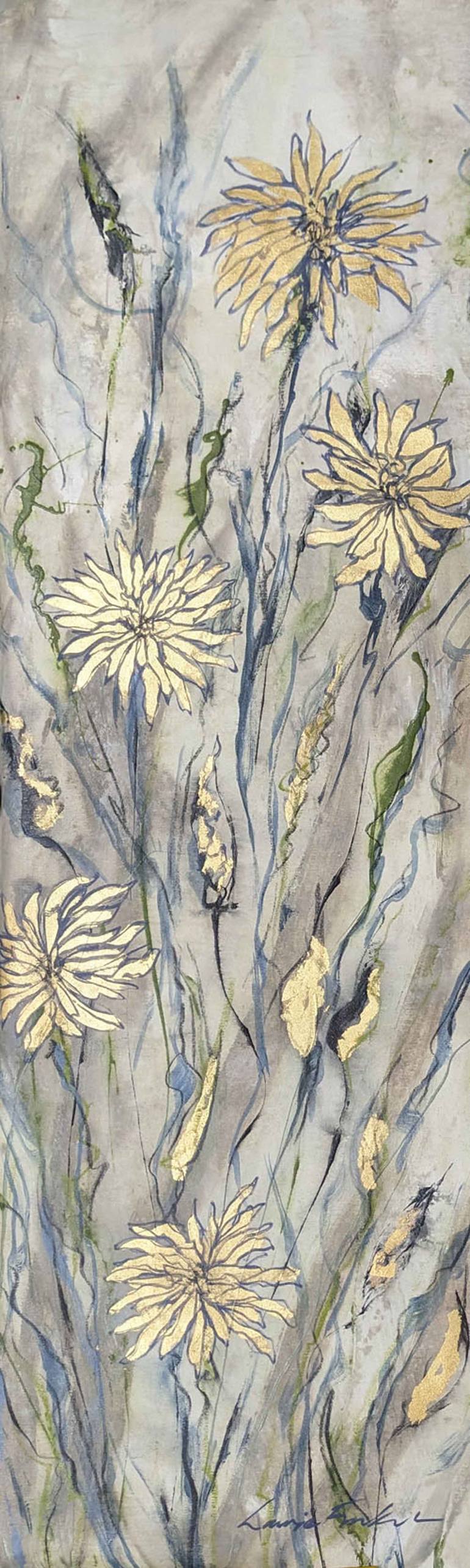 Original Impressionism Floral Painting by Laurie Franklin