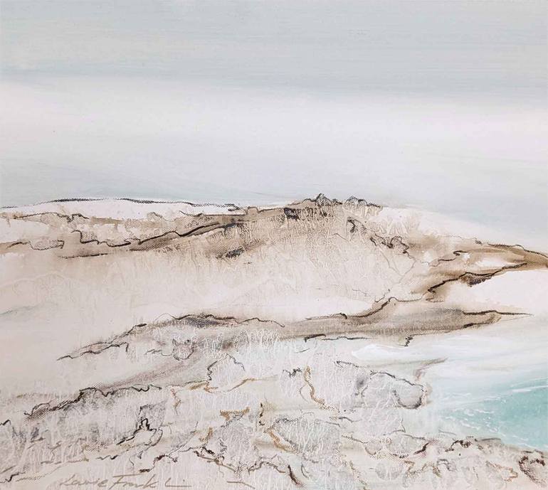 Original Impressionism Beach Painting by Laurie Franklin