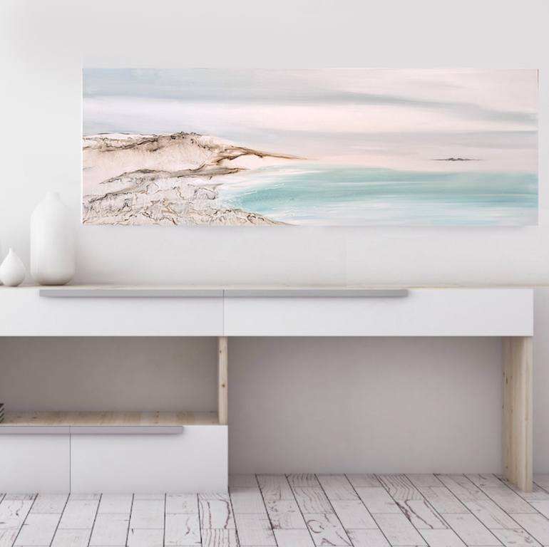 Original Impressionism Beach Painting by Laurie Franklin