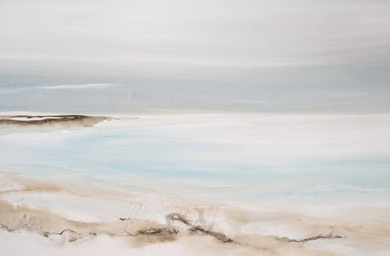 Original Impressionism Beach Painting by Laurie Franklin