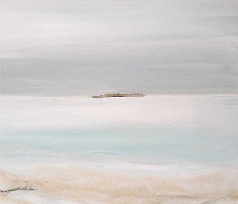 Original Impressionism Beach Painting by Laurie Franklin