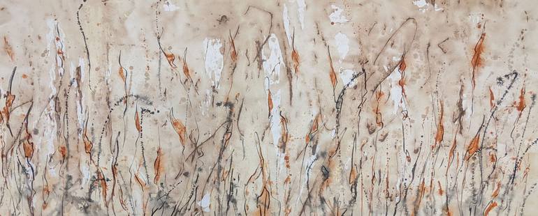 Original Abstract Floral Painting by Laurie Franklin