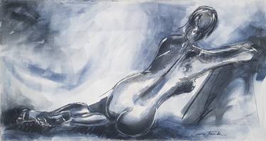 Print of Figurative Nude Paintings by Laurie Franklin