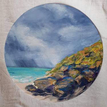 Print of Seascape Paintings by Laurie Franklin