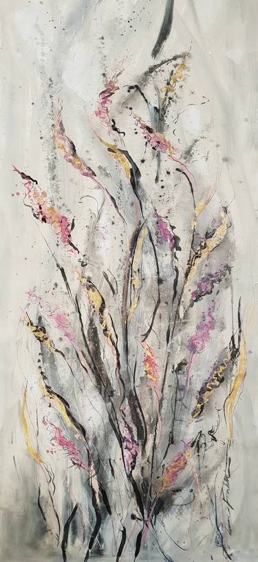 Print of Abstract Expressionism Floral Paintings by Laurie Franklin
