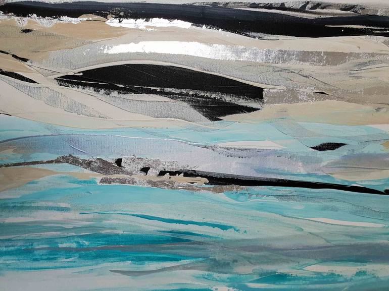 Original Abstract Seascape Painting by Laurie Franklin