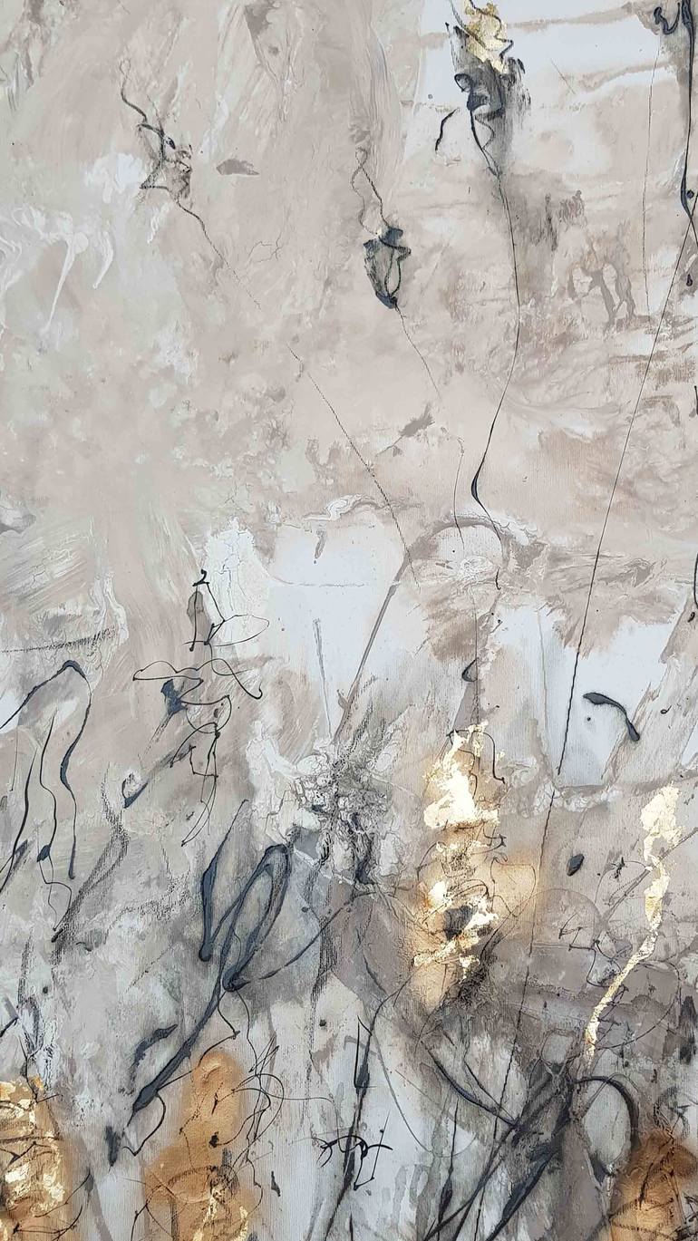 Original Abstract Expressionism Floral Painting by Laurie Franklin